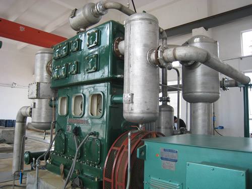 A fase da fileira 5 da cor de azul de aço 0.01MPa 2 lubrificou a máquina do compressor do nitrogênio/oxigênio