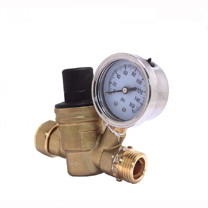 A pressão de bronze ajustável da água das peças do concentrador do oxigênio da baixa pressão ajusta a válvula