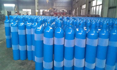 A cor azul personalizou o cilindro de gás comprimido 8L do aço sem emenda - 22.3L ISO9809-3